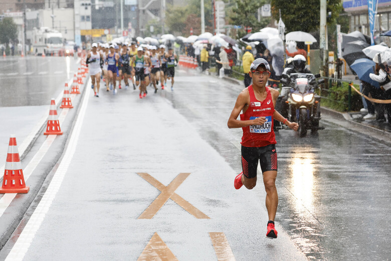 【MGC】35kmまで先頭を独走した川内優輝